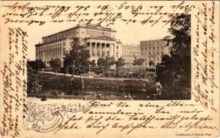 1900 Riga, Das Theater / theatre. Lichtdruck C. Schulz (EK)