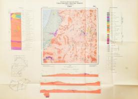 1967 Fony földtani térképe, Magyar Földtani Intézet, 1:25 000, 69×99 cm
