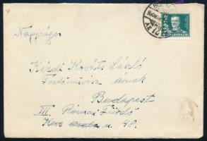 1930. III. 23. Telegdy Árpád, Mezőtelegdi (1871-1931) festő autográf gratuláló levele Kézdi-Kovács L...