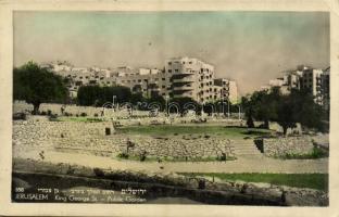 1950 Jerusalem, King George Street, Public Garden (EK)