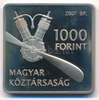 2007. 1000Ft Cu-Ni "Adorján János - Libelle" T:PP patina Adamo EM208