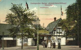 1909 Düsseldorf, Zoologischer Garten Scheidt-Keim-Stiftung, Haupteingang / zoo garden (EK)