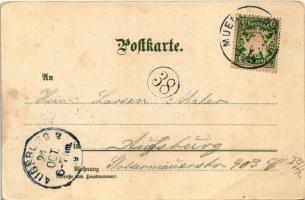 1909 München, Munich; Kgl. Hofbräuhaus, Großer Gesellschafts Saal. litho (EK)