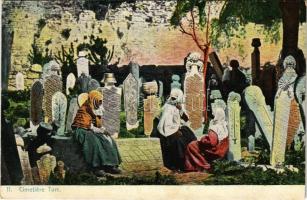 Constantinople, Istanbul; Cimetiere Turc / Turkish cemetery