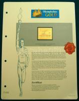 "IX. Olimpiai játékok-Amszterdam 1928" 1 1/2c-30c komplett sor, összesen 8db klf aranyfóli...