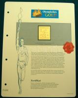 "IX. Olimpiai játékok-Amszterdam 1928" 1 1/2c-30c komplett sor, összesen 8db klf aranyfóli...