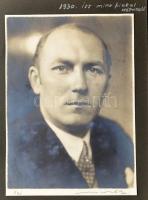 cca 1930-1947 Dinnyés Lajos (1901-1961) kisgazda politikus, országgyűlési képviselő, későbbi miniszt...