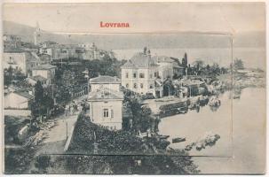 1913 Lovran, Lovrana; Leporello. W.L. Bp. 381. (gyűrődések / creases)