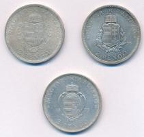 1935. 2P Ag "Pázmány" + 1935. 2P Ag "Rákóczi" + 1936. 2P Ag "Liszt Ferenc&q...