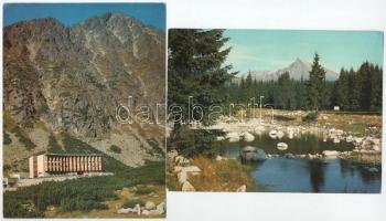 22 db MODERN Magas Tátra képeslap, nagyalakúak is / 22 modern Vysoké Tatry postcards (High Tatras), ...