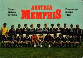 Austria Memphis Österr. Meister 1977/78, Europacupfinalist 1978 / Osztrák labdarúgó csapat, foci, sport / Austrian football team (EB)