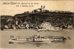 Maria Taferl, mit Marbach an der Donau / general view, &quot;Erzherzog Franz Ferdinand&quot; steamship (EK)