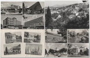 20 db MODERN magyar képeslap vegyes minőségben, Képzőművészeti Alap / 20 modern Hungarian town-view postcards in mixed quality