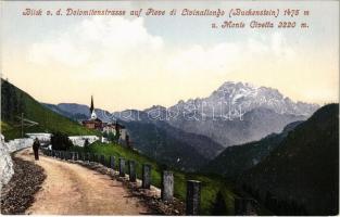 Livinallongo del Col di Lana, Buchenstein; Blick v. d. Dolomitenstrasse, Monte Civella / road, mountain