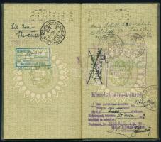 1937 Bp., Magyar Királyság által kiállított fényképes útlevél / Hungarian passport