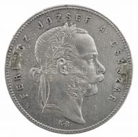 1869KB 1Ft Ag "Ferenc József / Angyalos címer" Körmöcbánya T:2 portré oldalon két helyen f...