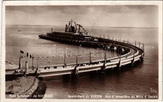 1934 Bordeaux, Avant-Port du Verdon, Vue densemble du Mole dEscale (EK)
