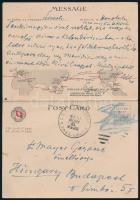 1930 S.S. President Lincoln tengeri utasszállító hajó kétoldalas reklámja