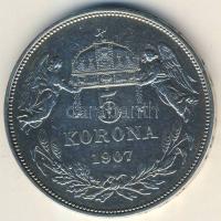 1907. 5K Ag T:3 apró ph.