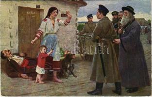 1915 Chelmszczyzna / WWI military art postcard + K.u.K. Infant. Regmt. No. 45. 3. Ersatzkompagnie (EK)