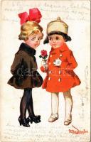 1921 Children art postcard. Amag Nr. 465. s: Asta Drucker (EK)