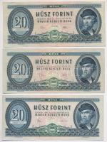 1957. 10Ft + 1962. 10Ft + 1969. 10Ft (2x) + 20Ft + 1975. 20Ft + 1980. 20Ft (2x) + 50Ft T:III