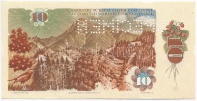 Csehszlovákia 1986. 10K "SPECIMEN" perforációval "V 25 086821" T:II
Czechoslova...