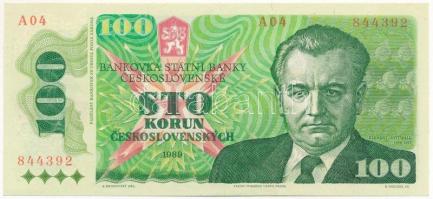 Csehszlovákia 1989. 100K T:I,I- Czechoslovakia 1989. 100 Korun C:UNC,AU