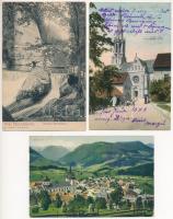 3 db RÉGI osztrák képeslap / 3 pre-1945 Austrian postcards