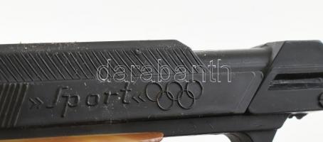 Játék műanyag pisztoly, h: 20 cm