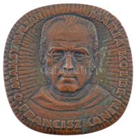 Lengyelország ~1980. "Szent Maximilian Kolbe" ferences szerzetes kétoldalas Br emlékérme T:2 patina Poland ~1980. "O. Maksymilian Maria Kolbe" two-sided Br commemorative medallion C:XF patina