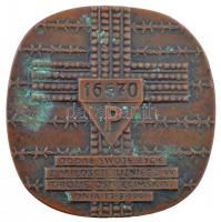 Lengyelország ~1980. "Szent Maximilian Kolbe" ferences szerzetes kétoldalas Br emlékérme T...