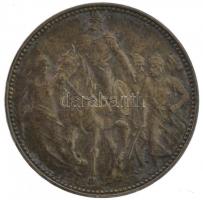 1896KB 1K Ag "Millenium" eredeti sötétbarna "Millenniumi Koronaérem - 1896" dísz...