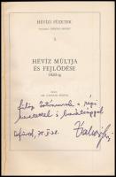 Zákonyi Ferenc: Hévíz múltja és fejlődése 1820-ig. A szerző által DEDIKÁLT példány. Hévízi Füzetek. ...