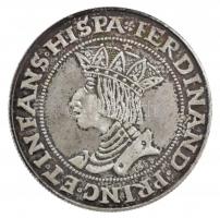 Ausztria 1966. I. Ferdinánd jelzett Ag emlékveret az 1527-es Pfunder (12kr) mintájára, díszdobozban (13,50g/0,900/30mm) T:2- patina Austria 1966. Ferdinand I marked Ag commemorative coin of the Pfunder (12kr) coin from 1527, in original case (13,50g/0,900/30mm) C:VF patina