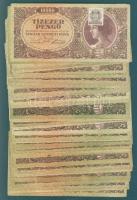 1945. 10.000P bélyeggel (50x) T:II,II/III
