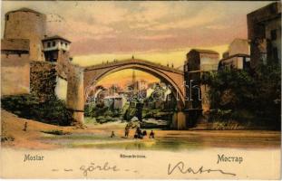 1905 Mostar, Römerbrücke / Roman bridge