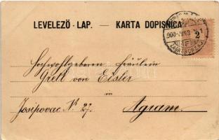 1900 Zagreb, Zágráb, Agram; Kazaliste / Le théatre / theater (EK)