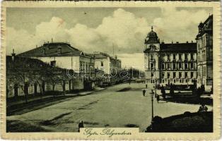 1916 Győr, Pályaudvar, vasútállomás + DUNASZEG POSTAI ÜGYN (EK)