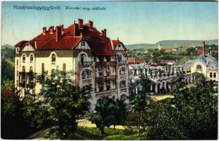 1914 Vízakna, Salzburg, Ocna Sibiului; Kincstári nagy szálloda. Takáts Jenő kiadása / hotel (fa)