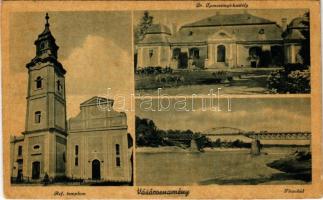 Vásárosnamény, Református templom, Tisza híd, Dr. Tomcsányi kastély (fl)