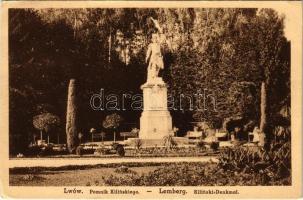 1915 Lviv, Lwów, Lemberg; Pomnik Kilinskiego / statue (EK)