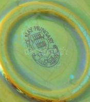 Zsolnay eozin mázas őzpár, jelzett, hibátlan, h:16 cm, m:8 cm