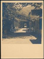 1936 Ada-Kaleh, hátoldalon feliratozott fotó, 24×18 cm