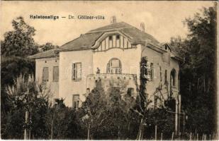 Balatonaliga, Dr. Göllner villa. Székely Sándor fényképész