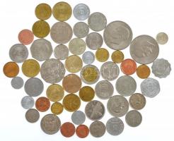 50xklf vegyes, külföldi érmetétel, csak Európán kívüli országok T:1-2 50xdiff mixed, foreign coin lot, without European countries C:UNC-XF