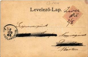 1899 (Vorläufer) Zirc, látkép. Maudausz János kiadása (EB)