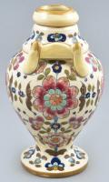 Fischer historizáló váza, jelzett, restaurált, m: 21 cm