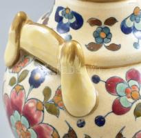 Fischer historizáló váza, jelzett, restaurált, m: 21 cm