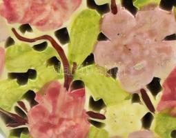 Fischer historizáló áttört, dísz, kulacs, jelzett, restaurált, m: 18 cm